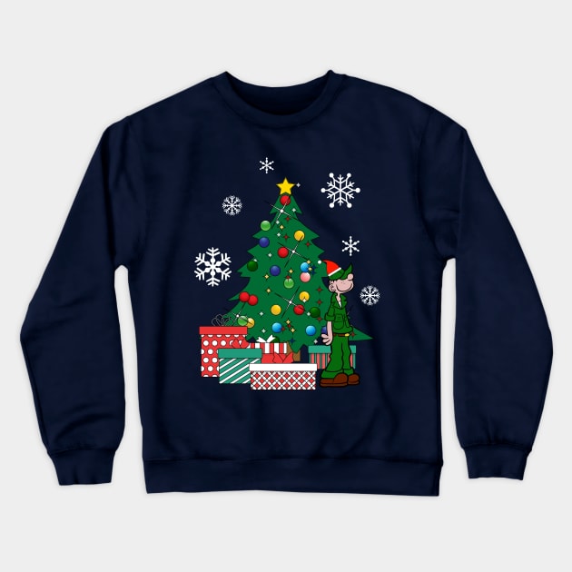 Beetle Bailey Around The Christmas Tree Crewneck Sweatshirt by Nova5